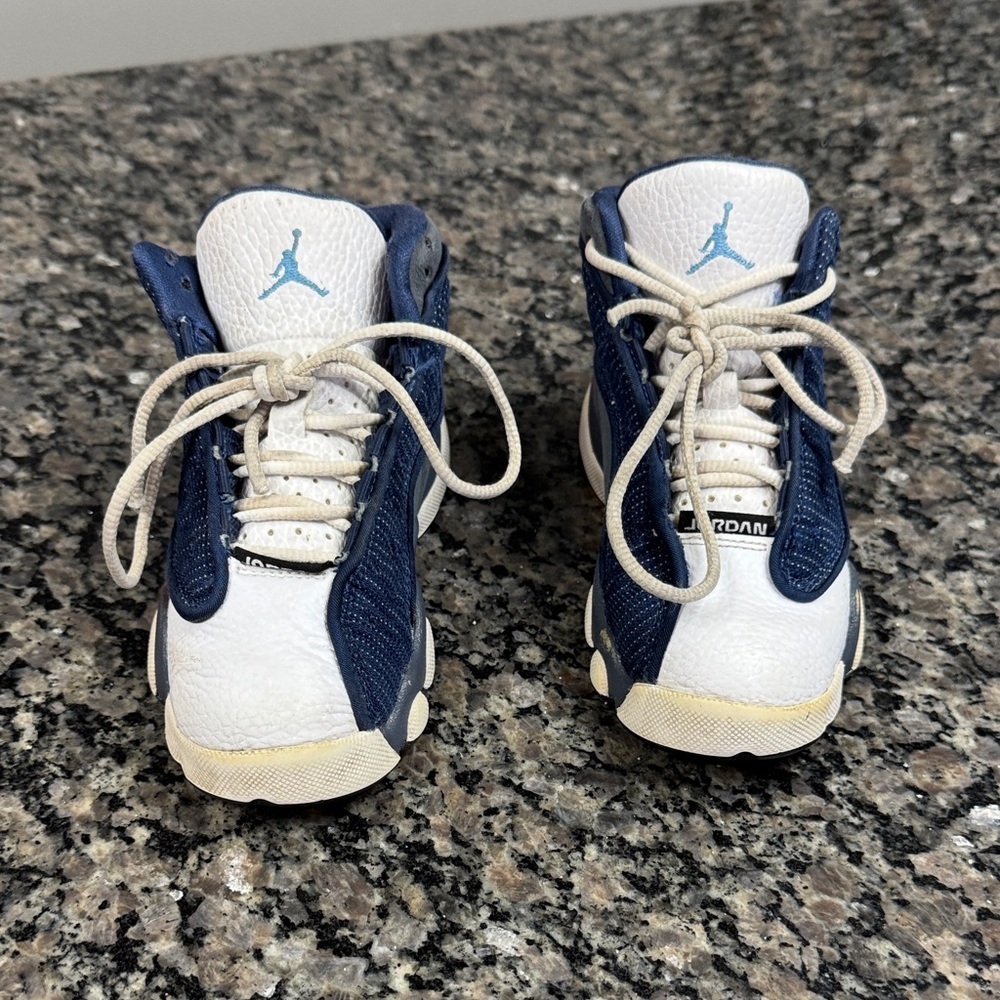 Jordan Kids Navy and White Athletic Sneakers 11C